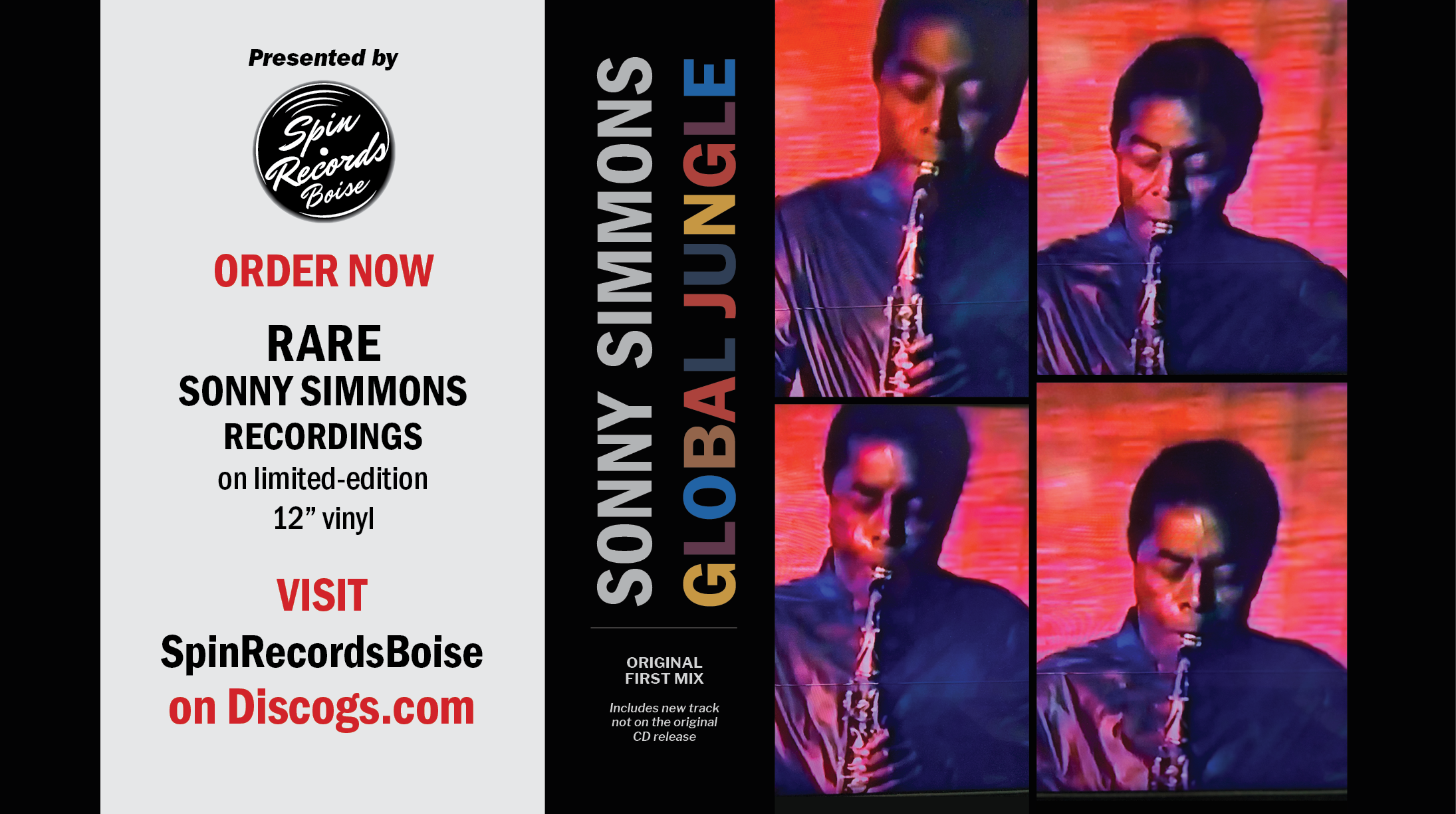 Sonny Simmons Global Jungle Vinyl Jazz Saxophone